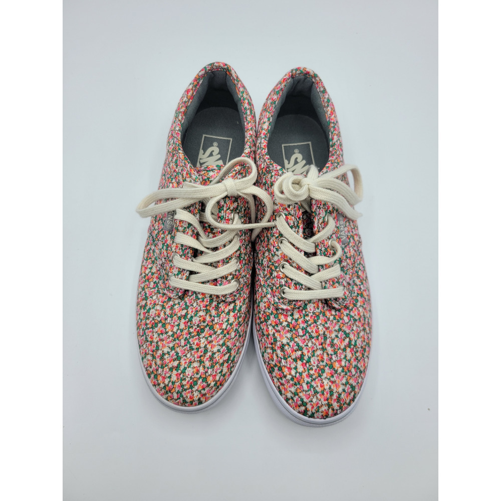 Vans‎ Pink Ditsy Floral Printed Canvas Sneakers Shoes Lace Up Low Size 6 Flower
